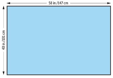 Drape Surgical Half General Purpose Drape Half Drape Basics 40 W X 58 L Inch Sterile (1/EA 66/CS) by O&M Halyard  ID 47612